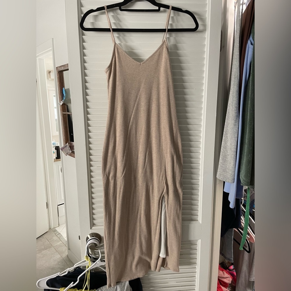 Abercrombie Nude Midi Dress
